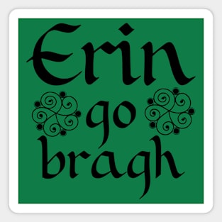 Erin Go Bragh Celtic Black Magnet